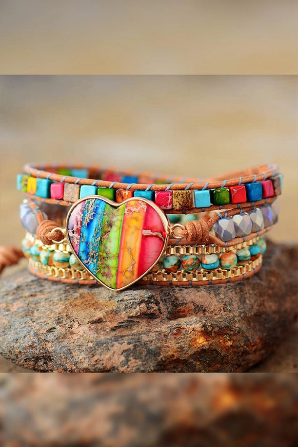 Women Multicolor Stone Bracelet