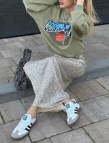 Women Sequin Maxi Skirt