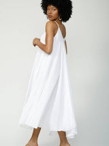 Women Flowy Oversized Dress Midi By Silk & Salt