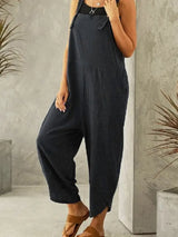 Women Casual Solid Overall Jumpsuit