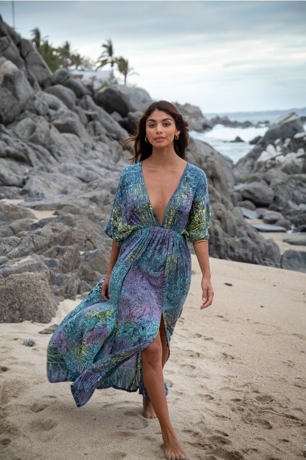 Women Boho Print Maxi Dress By Bali Prema