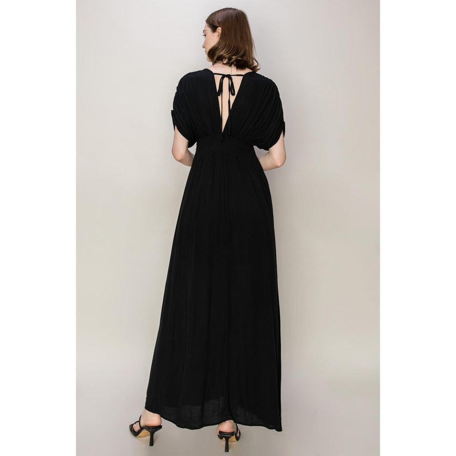 Women Maxi Dress Tie Back By Hyfve