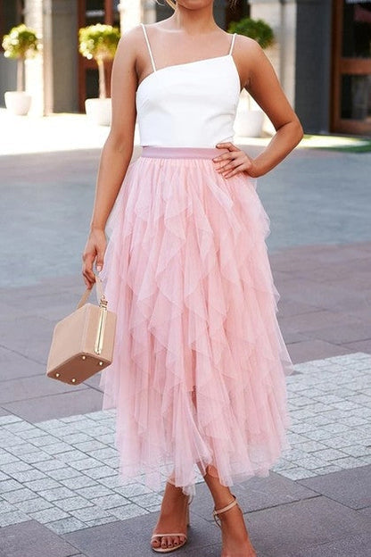 Women Tutu  A Line Tulle Skirt By Supreme Fashion