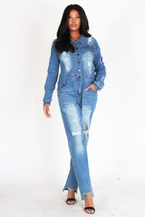 Women Denim Jumpsuit