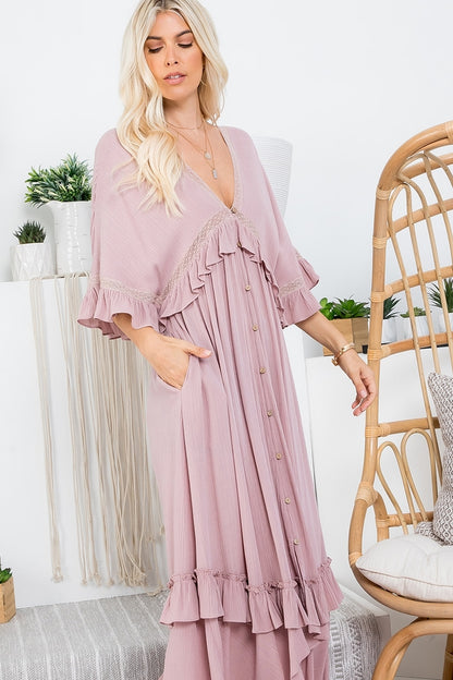 Women Cover Up Maxi Dress By Sweet Lovely by Jen