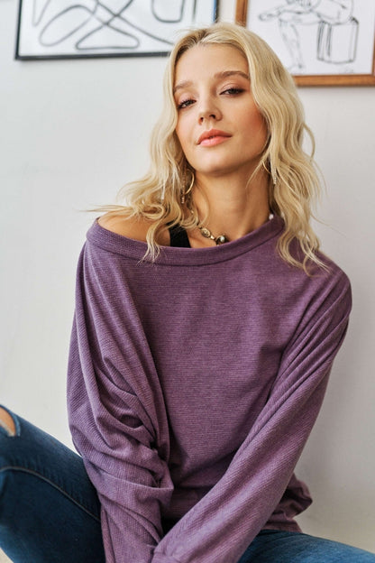 Women Off the Shoulder Tunic Top