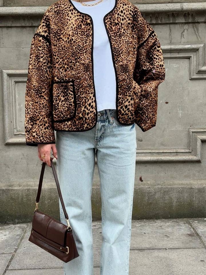 Women Leopard jacket