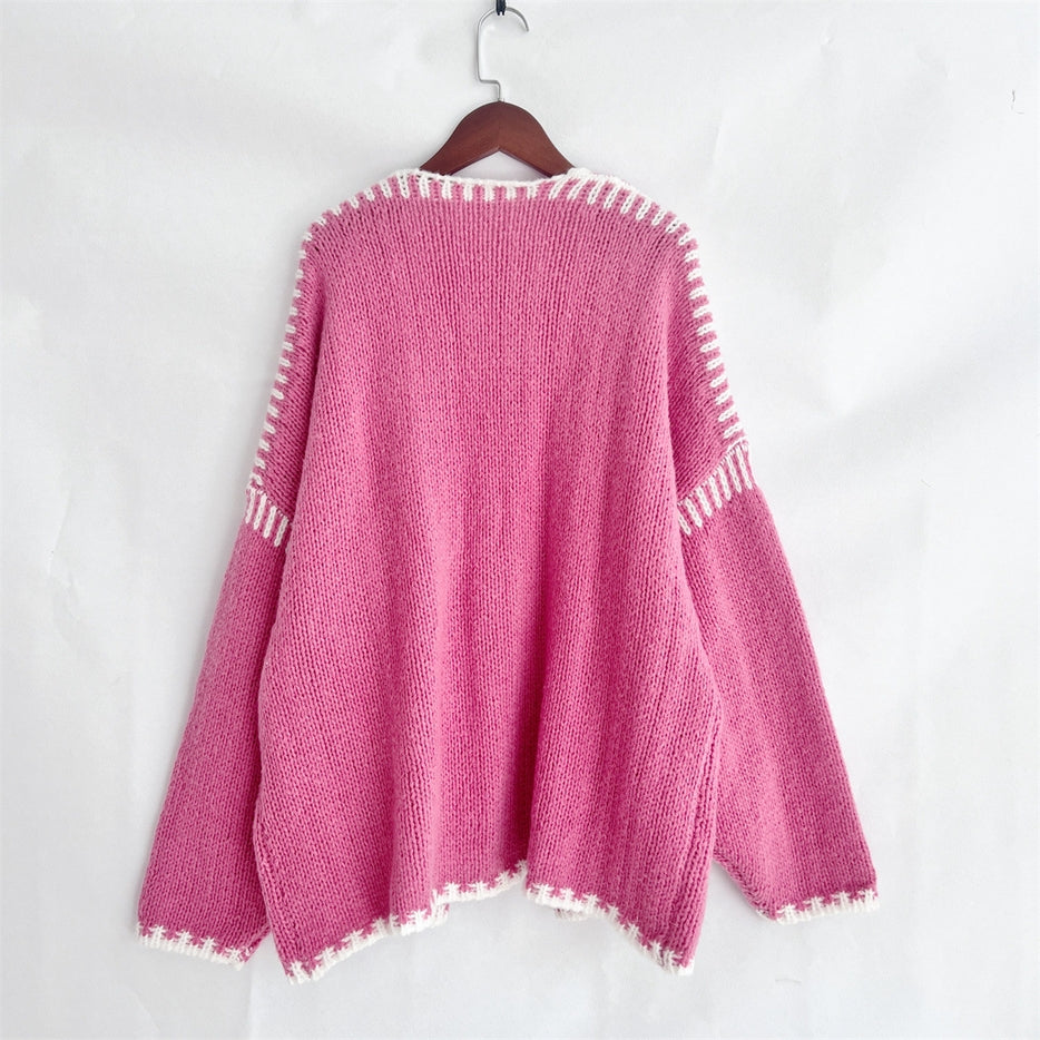 Women Slouchy Sweater Chunky Knit