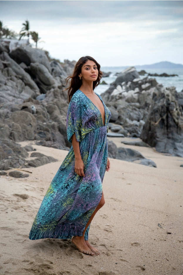 Women Boho Print Maxi Dress By Bali Prema