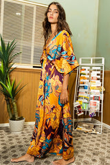 Women Maxi Dress Kimono Style By Bucketlist