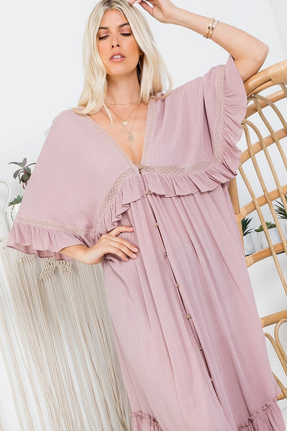 Women Cover Up Maxi Dress By Sweet Lovely by Jen