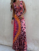 Women Tie Dye Maxi Dress