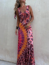 Women Tie Dye Maxi Dress