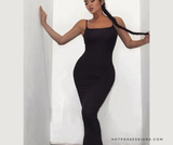 Women Body con Maxi Dress