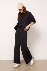 Women's Drawstring Wide Leg Lounge or on the Go Pants.