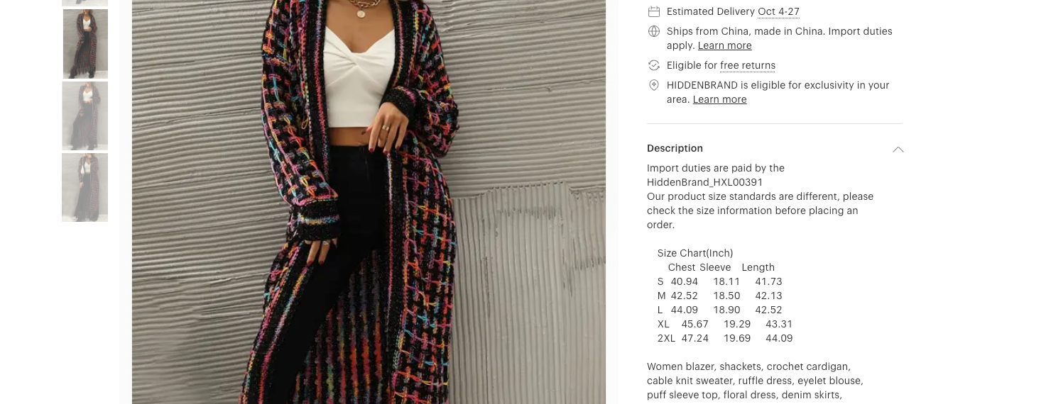 Women Tassel Color Block Maxi Sweater