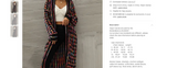 Women Tassel Color Block Maxi Sweater