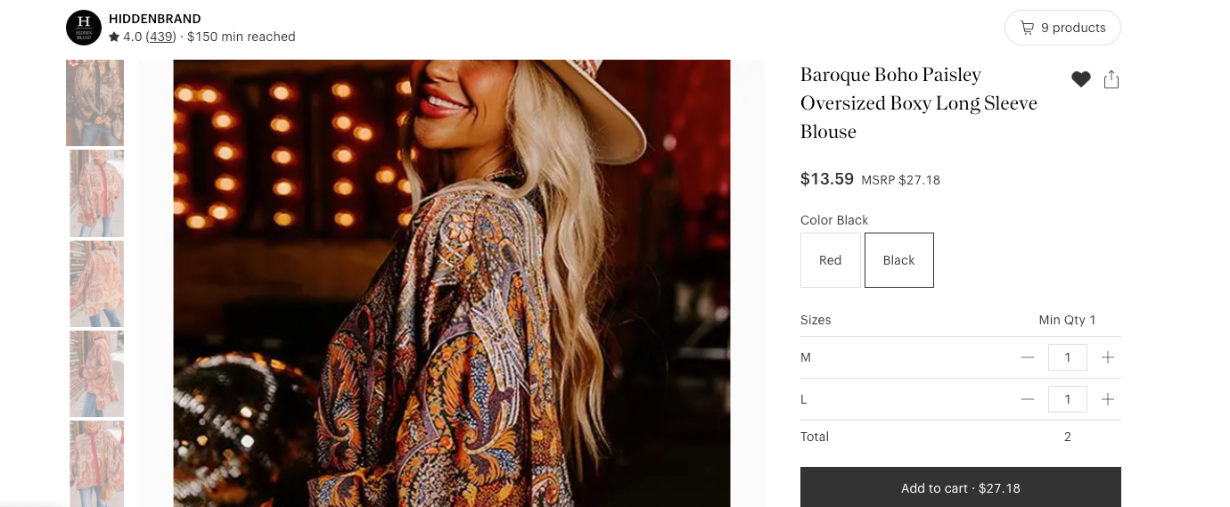 Women Baroque Paisley Boxy Over Sized Shirt