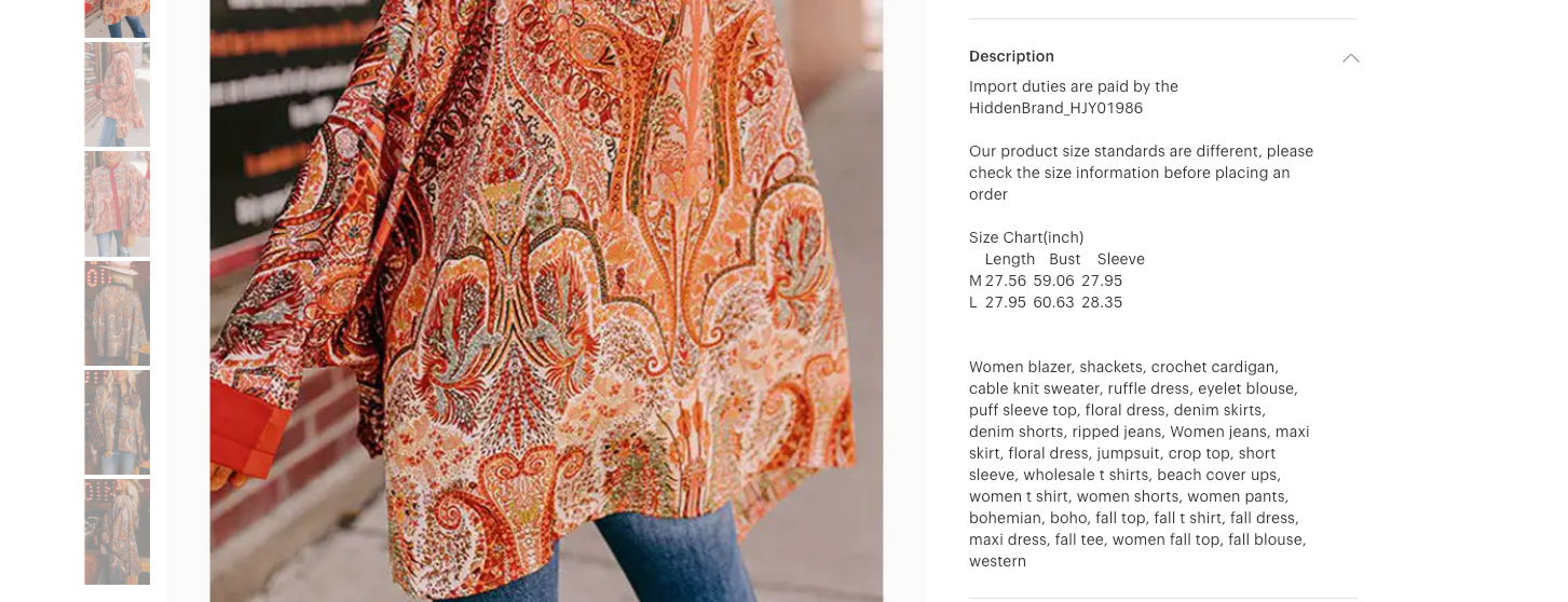 Women Baroque Paisley Boxy Over Sized Shirt