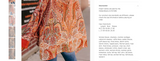 Women Baroque Paisley Boxy Over Sized Shirt