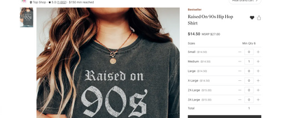Women T shirt Raised on 90's Graphic