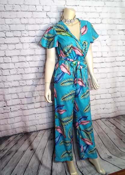 Women Jumpsuit - Floral Print