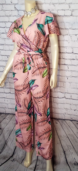 Women Jumpsuit - Floral Print