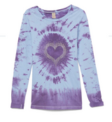 Junior & Girls Long Sleeve Top - Bullseye/Heart