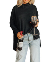 Women Cowl Neck Tunic Top