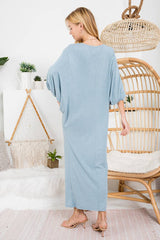 Women Dolman Sleeve Maxi Dress