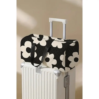 Women Flower Print Large Duffel Bag
