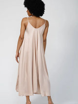 Women Flowy Oversized Dress Midi By Silk & Salt