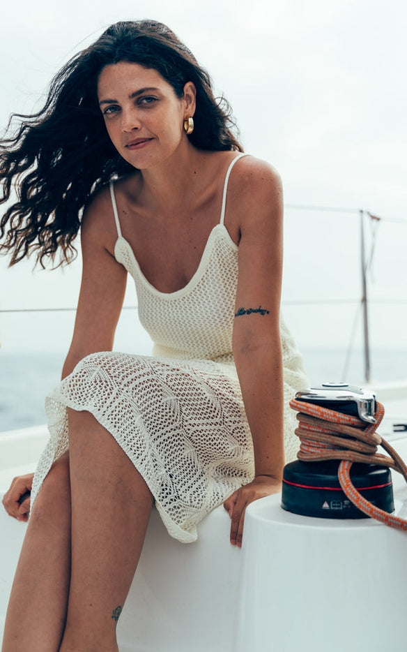 Women Bora Bora Sleeveless Lace Crochet Dress By Silk & Salt