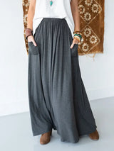 Women Perfect Pocketed Maxi Skirt