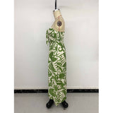 Elegant Strapless Printed Sleeveless Jumpsuit