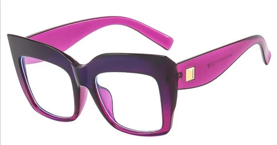 Women Cat Eye Glasses Oversized Vintage Style Old- School/ Retro Shade Glasses