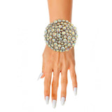 Women Crystal Bracelet  Dome Cluster By Bling Bling U Sparkle Girl