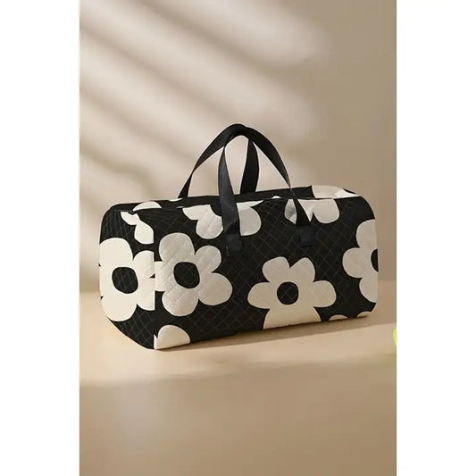 Women Flower Print Large Duffel Bag
