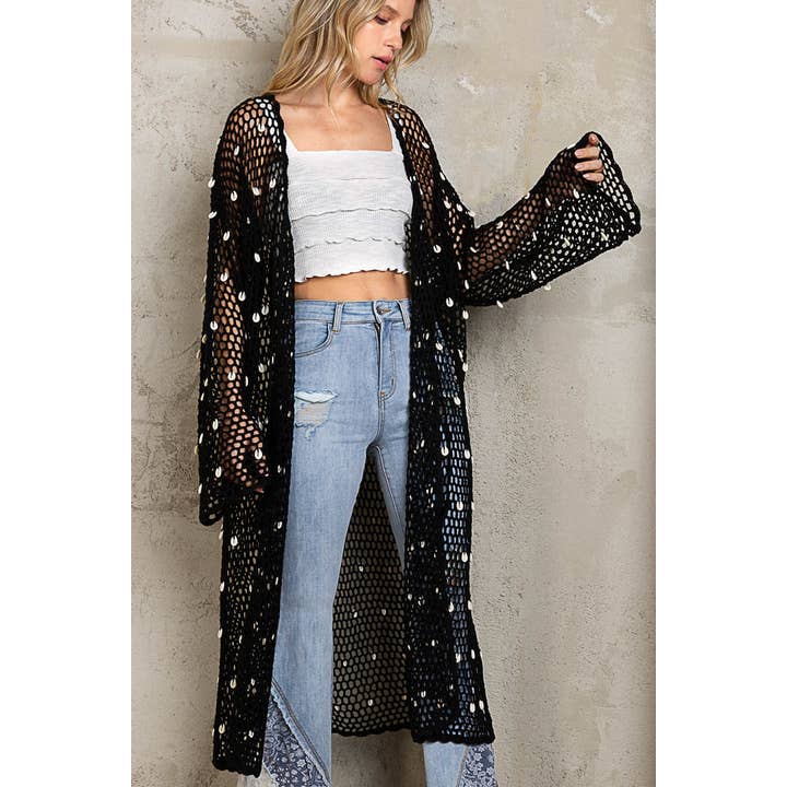 Women Long Length Thin Sweater