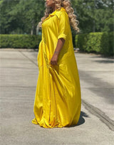 Women Jumpsuit Satin Wide Leg Fashionable Over Sized By Rosa Clothing