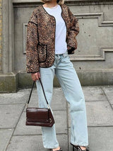 Women Leopard jacket