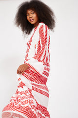 Women Printed Maxi dress  3/4 Sleeves By Silk & Salt