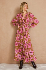 Women Floral Maxi Dress