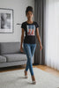 Women Short Sleeve Tee Shirt - Graphic By Bling Bling U Sparkle Girl
