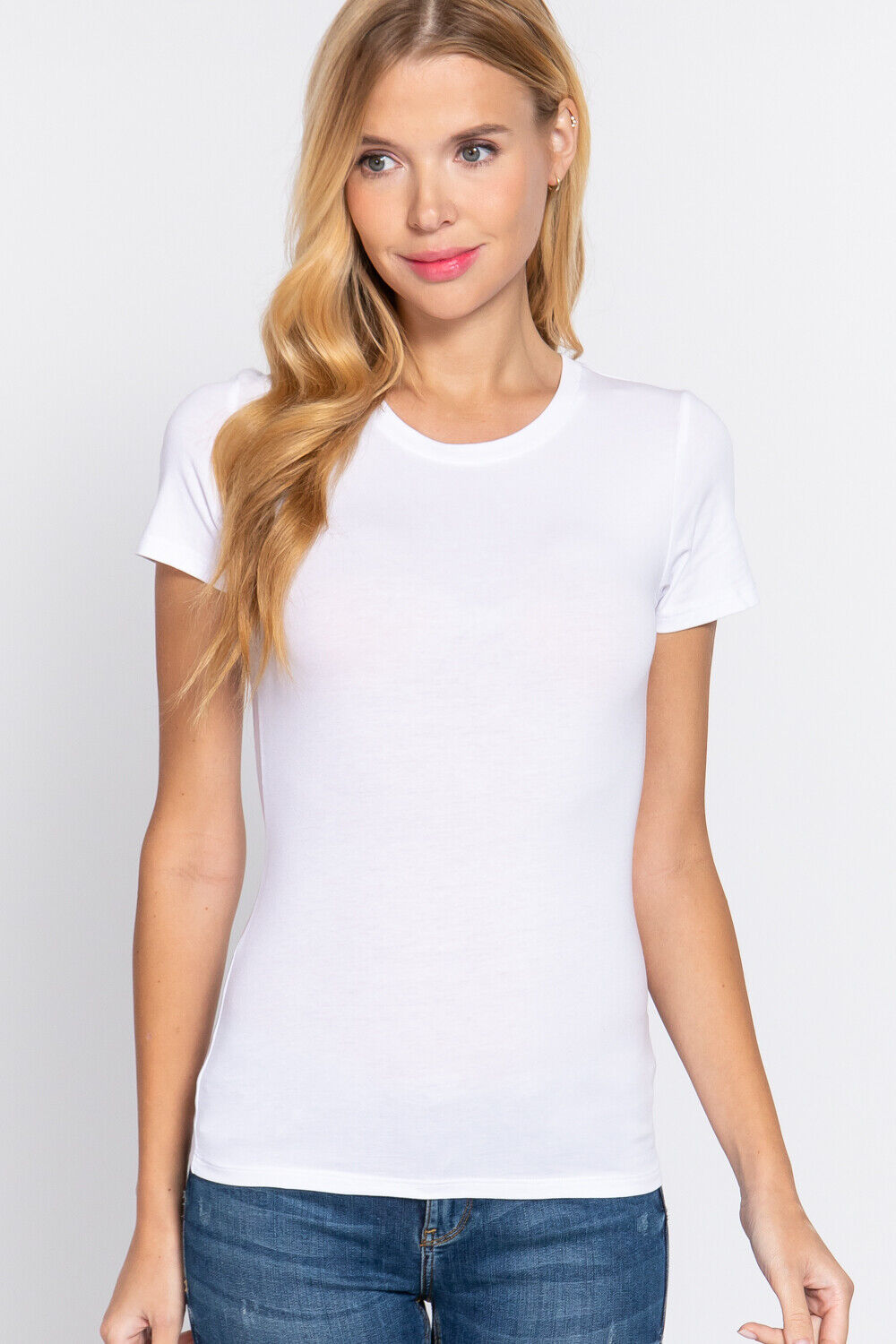 Women Short Sleeve Cotton Tee Shirt