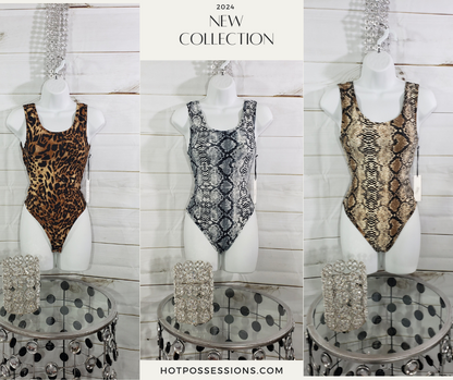 Women Snakeskin Bodysuit