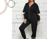 Women French Terry Jumpsuit by Shop Michella