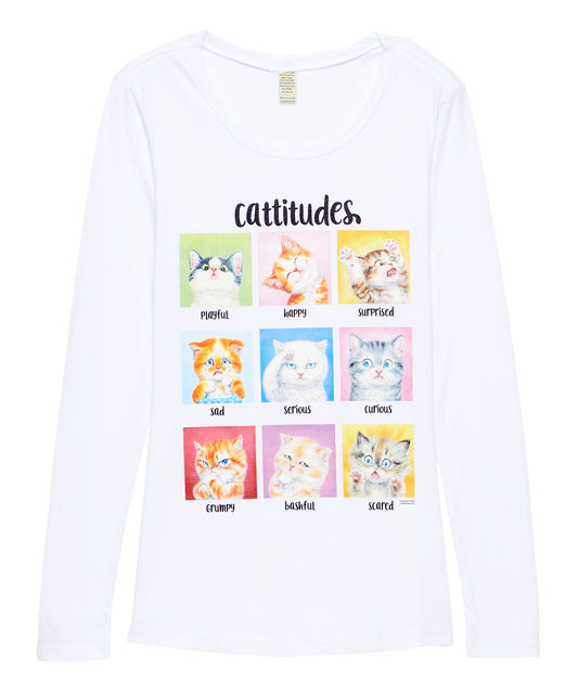 Juniors & Girls Long Sleeve - Cattitudes