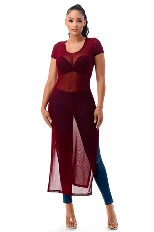 Women Maxi Mesh Cover Up