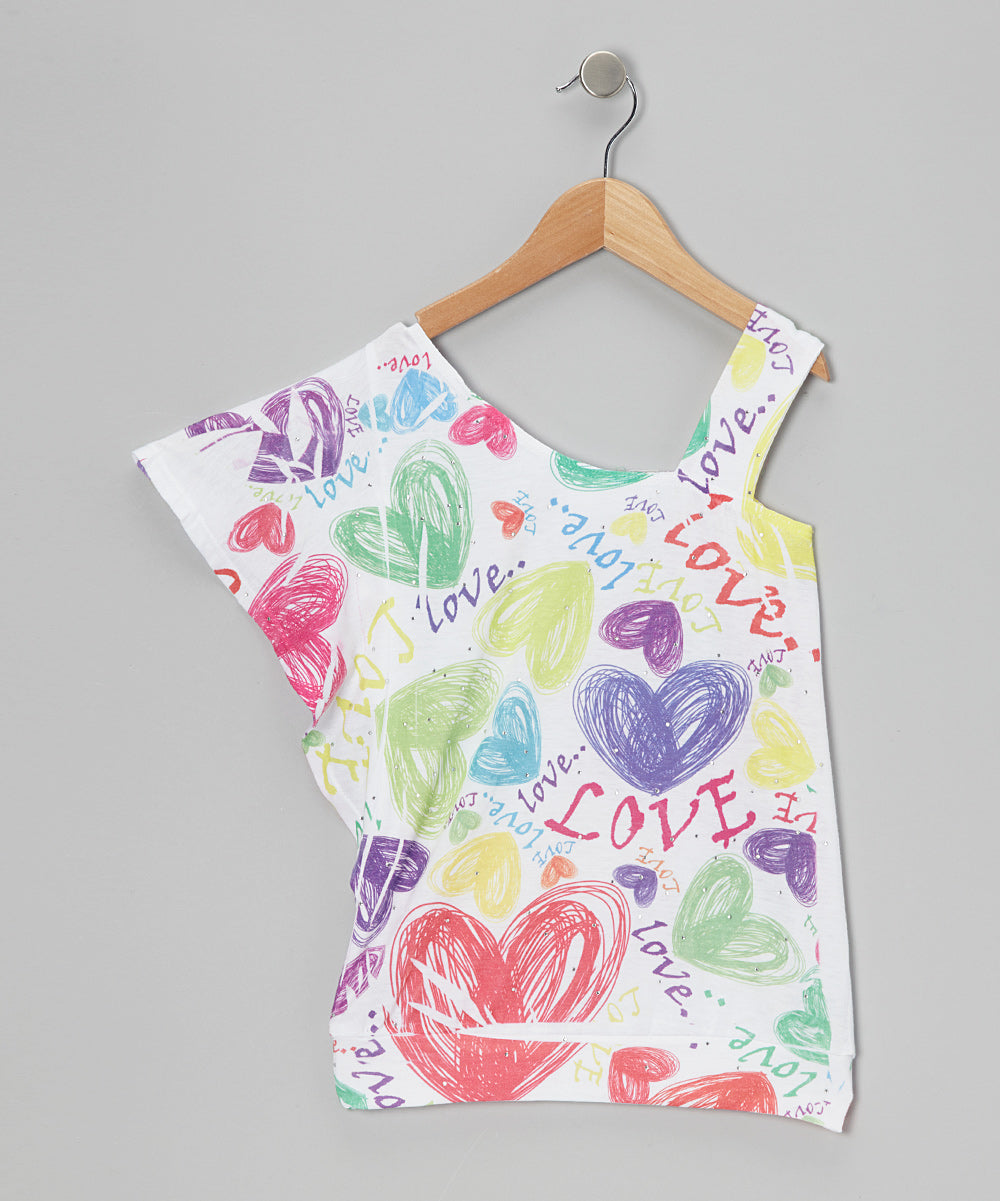 Girls Sleeveless Top - Allover Print